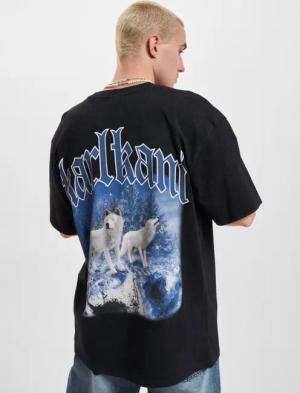 Karl Kani Small Signature Washed Heavy Jerse Wolf T-Shirt