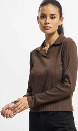 Only Mariah L/S Rib Poloshirt