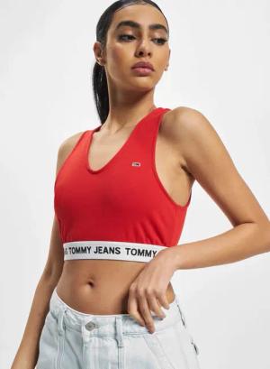 Tommy Jeans Super V-Logo Waistband Crop Top