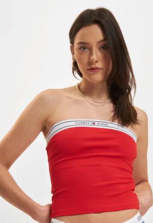 Tommy Jeans Logo Taping Tube Top