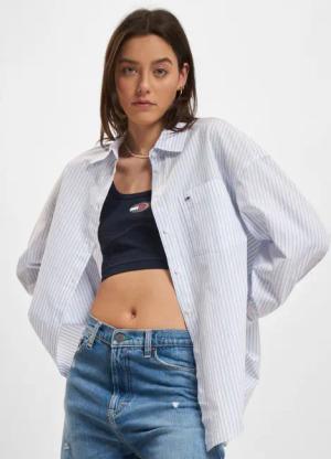 Tommy Jeans Oversized Striped Shirt