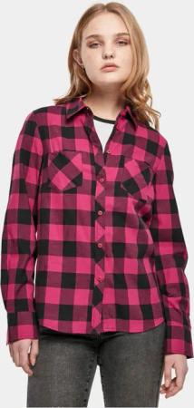 Urban Classics Ladies Turnup Checked Flanell Shirt