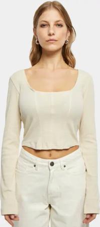 Urban Classics Ladies Short Rib Corsage Longsleeve