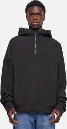 Urban Classics Oversized Polar Fleece Half Zip Hoody