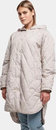 Urban Classics Ladies Oversized Diamond Quilted Hooded Coat