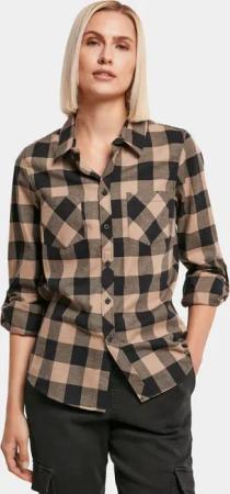 Urban Classics Ladies Turnup Checked Flanell Shirt