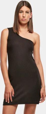 Urban Classics Ladies Rib One Shoulder Dress