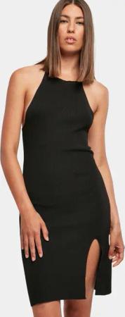 Urban Classics Ladies Rib Knit Neckholder Dress