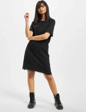 Urban Classics Ladies Boxy Lace Hem Tee Dress