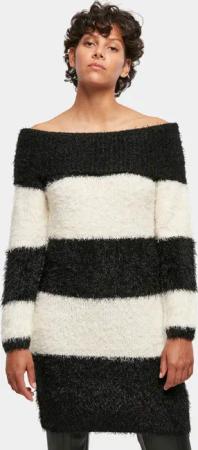 Urban Classics Ladies Off Shoulder Feather Dress