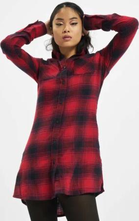 Urban Classics Ladies Check Shirt Dress