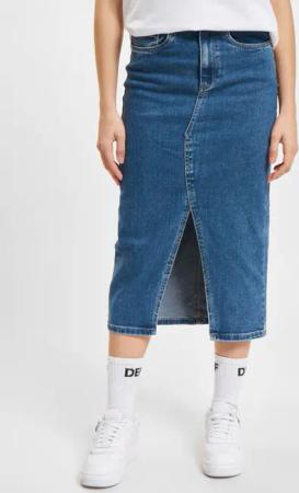 Only Siri Front Slit Skirt Dnm Gua