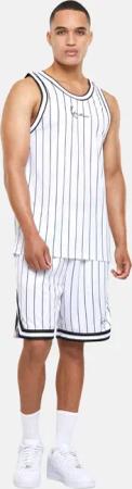 Karl Kani KK Small Signature Pinstripe Basketball Tank and Short Set