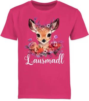 Shirtracer T-Shirt Lausmadl Lausmadel Lausdrindl Lausmädchen (1-tlg) Mode für Oktoberfest Kinder Outfit