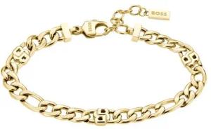 Damen Figaroarmband Double B aus Edelstahl, gold