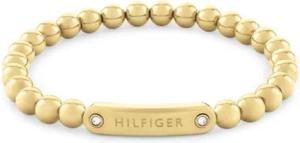 Damen Gravur-Kugelarmband aus vergoldetem Edelstahl