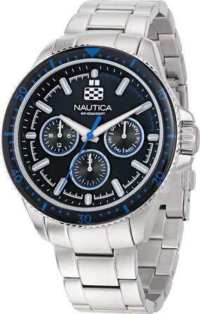 Nautica Uhr Nct Windrose NAPWRF407 Silberfarben