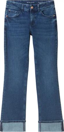 TOM TAILOR Damen TTALEXA Straight Jeans, blau, Uni, Gr. 29/32