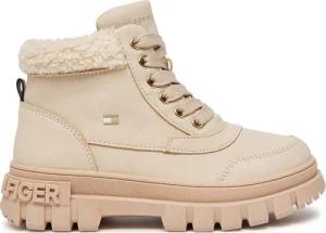 Tommy Hilfiger Schnürstiefeletten Lace-Up Bootie T1A5-33597-1628 S Beige