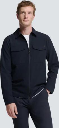 NO EXCESS Langarmhemd "No Excess Overshirt mit Zip-Verschluss"