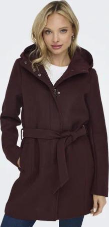 ONLY Kurzmantel "ONLEMMA HOODED BELT COAT OTW"