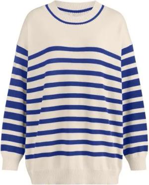 Hessnatur Strickpullover Streifen Relaxed aus Bio-Merinowolle und (1-tlg)