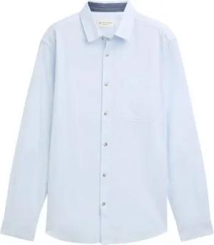 TOM TAILOR Kurzarmshirt Strukturiertes Hemd mit Brusttasche - Regular Fit