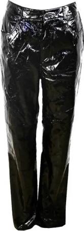 Koucla Schlaghose in cooler Latex-Optik, Damenhose