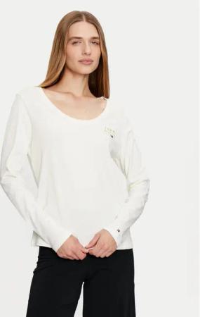 Tommy Hilfiger Bluse UW0UW05571 Écru Regular Fit