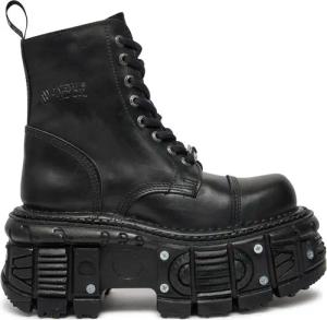 NEW ROCK Schnürstiefel M-TANK083-C1 Schwarz