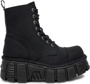 NEW ROCK Schnürstiefel M-MILI083C-RC7 Schwarz