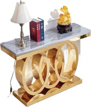 JVmoebel Konsolentisch Gold Konsolen Tisch Wohnzimmer Modern Designer Neu (1-St., Konsolentisch), Made in Europa