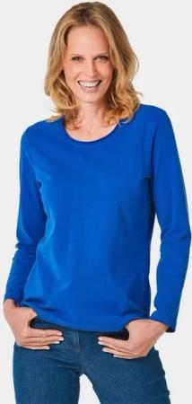 GOLDNER Langarmshirt Kurzgröße: T-Shirt mit Rundhals
