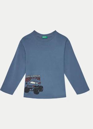 United Colors Of Benetton Bluse 3ATNG10G7 Blau Regular Fit