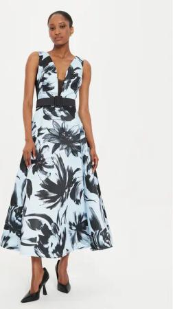 Rinascimento Abendkleid CFC0120634003 Blau Regular Fit