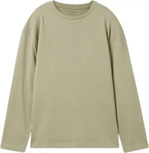 TOM TAILOR Jungen Oversized Langarmshirt mit Print, grün, Print, Gr. 140