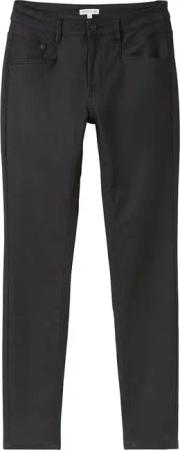TOM TAILOR Damen TTALEXA COATED SKINNY Jeans, schwarz, Uni, Gr. 31/30