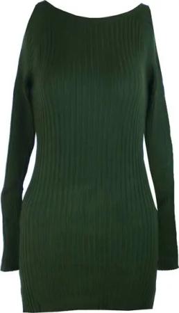 Koucla Longpullover einfarbig, Pullover Damen Ripp-Pulli