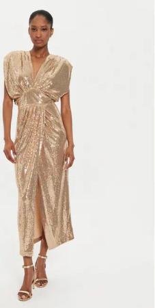 Rinascimento Abendkleid CFC0121029003 Goldfarben Regular Fit