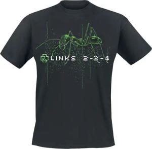Rammstein T-Shirt - Links 2-3-4 - S bis 5XL - für Männer - Größe M - schwarz - Lizenziertes Merchandise!