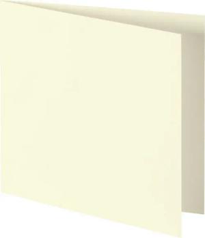 Heyda Designpapier Doppelkarte quadratisch 13,5x13,5cm 210g/qm elfenbein