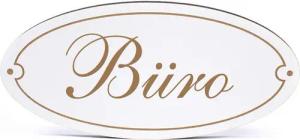 Dekolando Hinweisschild Türschild Oval - Büro - Schild 15 x 7 cm - Schilder Türschilder, (1 St)