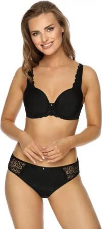 Viania Bügel-BH 194452 (1-tlg) Spacercups breite Komfortträger große Größen Schwarz