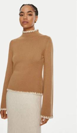 Luisa Spagnoli Rollkragenpullover Monet 58404 Braun Regular Fit