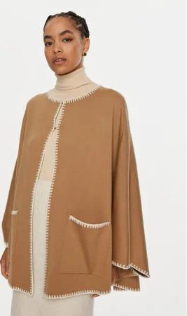 Luisa Spagnoli Poncho Meglio 58467 Schwarz Regular Fit