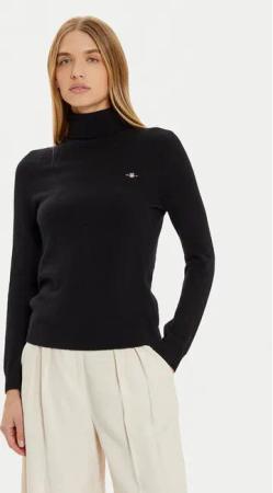 Gant Rollkragenpullover 4805263 Schwarz Regular Fit