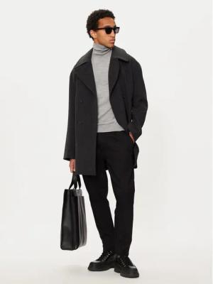Michael Kors Wollmantel CF42083BQA Grau Oversize