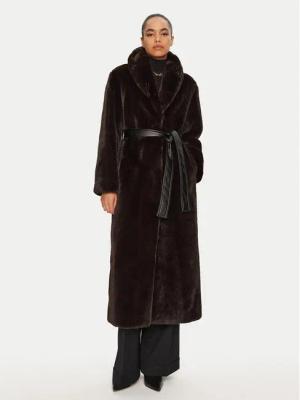 PINKO Pelzmantel COMORE 103824 A1ZM M28 Braun Regular Fit