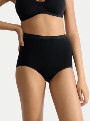 Sloggi Klassischer Damenslip mit hoher Taille Basic 10007656 Schwarz