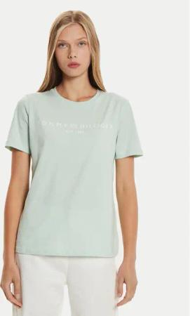 Tommy Hilfiger T-Shirt Logo WW0WW40276 Grün Regular Fit
